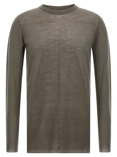 RICK OWENS BIKER LEVEL SWEATERS AND CARDIGANS GRAY