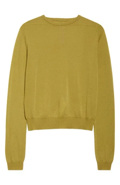 Rick Owens Biker Level Virgin Wool Sweater In Acid