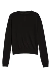 Rick Owens Biker Level Virgin Wool Sweater In Black