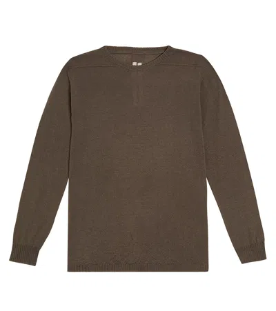 Rick Owens Kids' Biker Level Wool Sweater In Neutrals