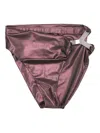 Rick Owens Hydra Asymmetric Bikini Bottom In Pink
