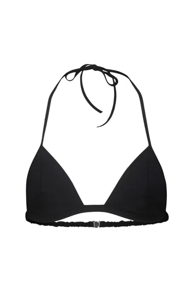 Rick Owens Halterneck Triangle Bra In Black