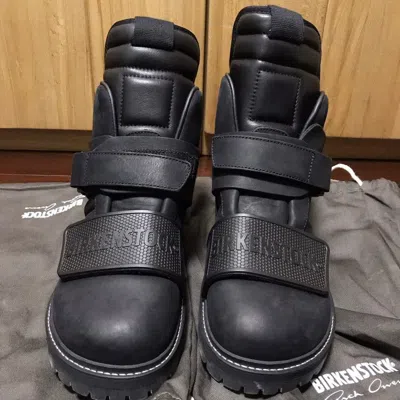 Pre-owned Rick Owens Birkenstock Black Footwear Size 43-dmc Shoes