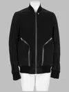 Rick Owens Heizer Flight Lamb Leather Bomber Jacket In Black