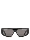Rick Owens Angular Black Acetate Sunglasses In Black