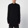 Rick Owens Black Alpaca-blend Jumper In Black