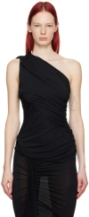 Rick Owens Black Amira Tank Top In 09 Black