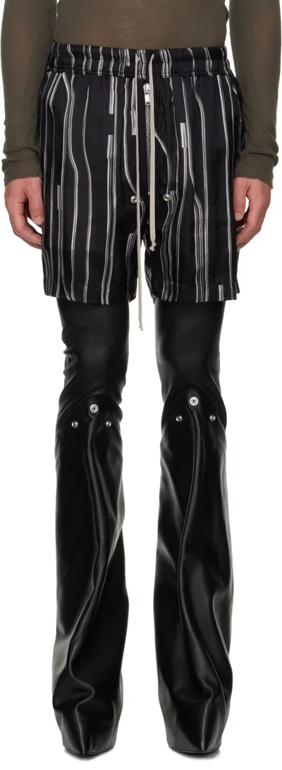 Rick Owens Black & Off-white Concordians Bela Boxers Shorts