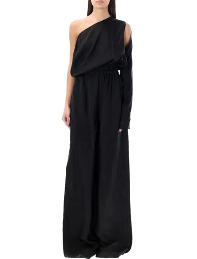 RICK OWENS BLACK ATHENA JUMPSUIT FOR WOMEN FROM SS24 COLLECTION