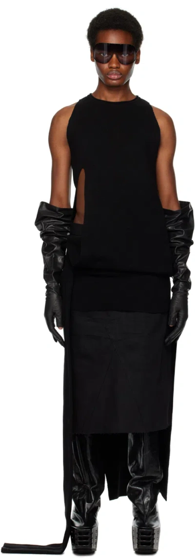 Rick Owens Black Banana Sweater In 09 Black