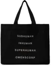 Rick Owens Rectangular Handbag In 0908 Black/pearl
