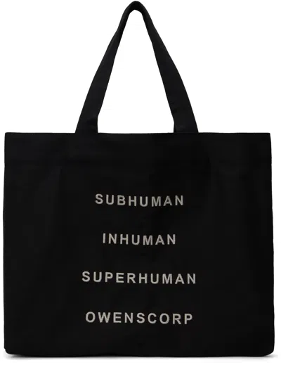 RICK OWENS BLACK BEACH TOTE