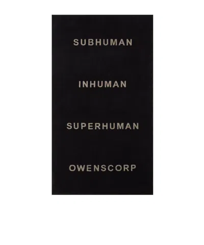 Rick Owens Black Beach Towel