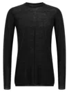 Rick Owens Dark Olive Oversized Level Sweater In Black