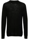 Rick Owens Black Porterville Biker Level Sweater In Black