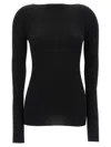 Rick Owens Ribbed-knit Long-sleeved T-shirt In Black