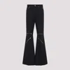 Rick Owens Black Hollywood Bolan Cargo Leather Pants In Black