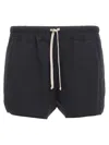 Rick Owens Black Swimwear With Elastic Waistband And Drawstring In Black