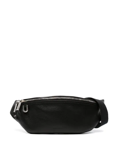 Rick Owens Bumbag Leather Tote Bag In Black