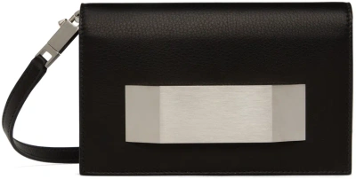 Rick Owens Griffin Leather Clutch Bag In Black