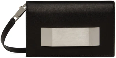 Rick Owens Griffin Leather Clutch Bag In 09 Black
