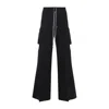 Rick Owens Black Cargo Pants In Black