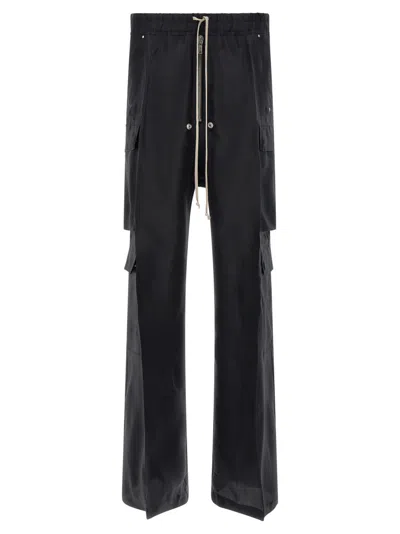 RICK OWENS BLACK CARGOBELAS PANTS