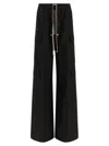 Rick Owens Cargobelas Drawstring Elasticated Trousers In Black