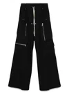Rick Owens Cargobelas Straight-fit Pants In Black