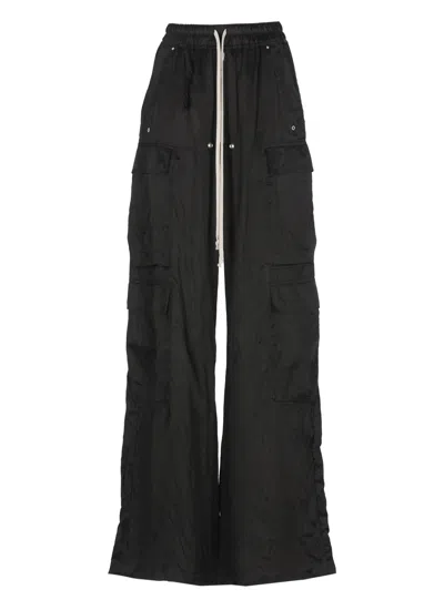 RICK OWENS BLACK CARGOBELASN CARGO PANTS
