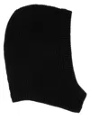 Rick Owens Ribbed Texture Stretch Fit Hats In Black