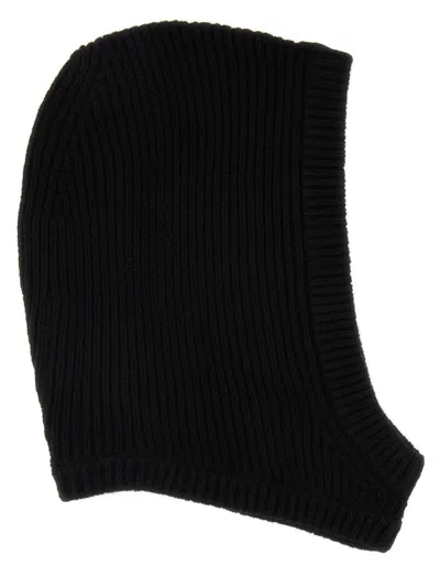 RICK OWENS RICK OWENS BLACK CASHMERE WOOL HATS