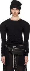 Rick Owens Black Champion Edition Girdered Harness Sweatshirt
