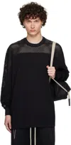 Rick Owens Black Champion Edition Girdered T-shirt