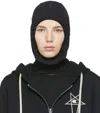 Rick Owens Black Champion Edition Mesh Balaclava In 99 Black/black