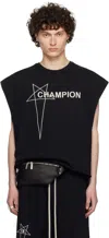 Rick Owens Black Champion Edition Micro Tatlin Tank Top