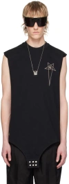 Rick Owens Black Champion Edition Body T-shirt In 09 Black