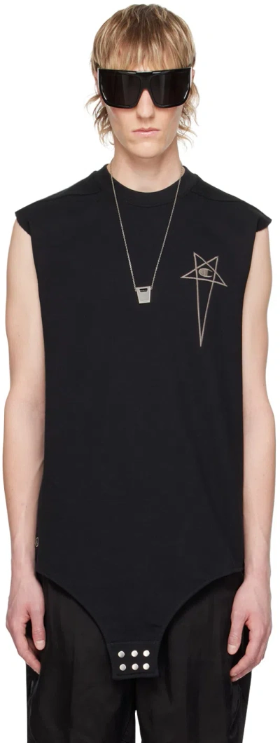 RICK OWENS BLACK CHAMPION EDITION T-SHIRT