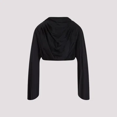 RICK OWENS BLACK CLAUDETTE TOP