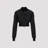 Rick Owens Quilted Cotton Bomber Jacket In Black
