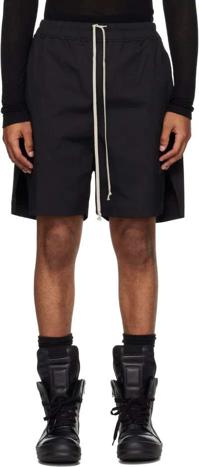 Rick Owens Black Concordian Boxers Shorts