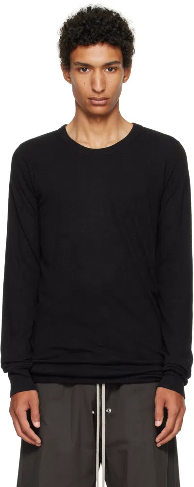 Rick Owens Black Concordians Basic Ls T-shirt