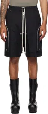 Rick Owens Black Concordians Bauhaus Bela Shorts