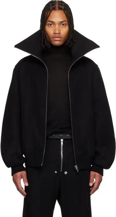 Rick Owens Black Concordians Blixa Dracucollar Jacket