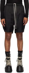 Rick Owens Black Concordians Boxers Shorts In Black