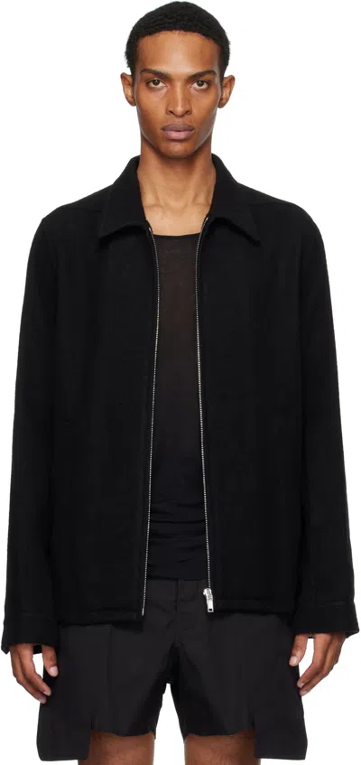 RICK OWENS BLACK CONCORDIANS BRAD JACKET