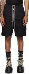 Rick Owens Black Concordians Cargobela Shorts
