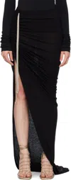 Rick Owens Black Concordians Edfu Maxi Skirt