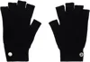 Rick Owens Black Concordians Fingerless Gloves In Black
