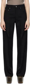 Rick Owens Black Concordians Geth Jeans In Black